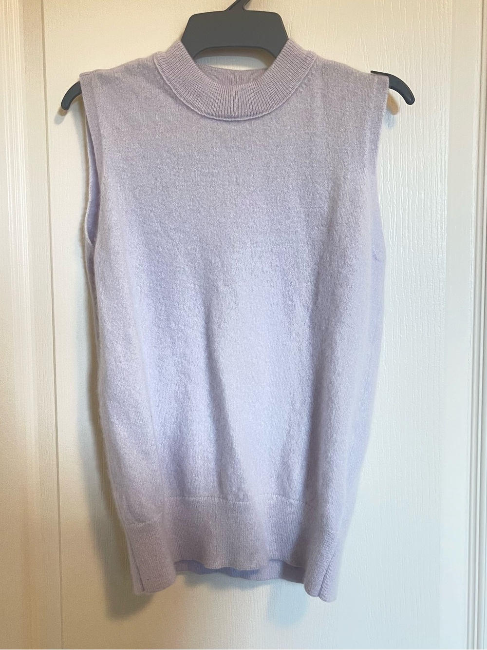 Madewell Lavender Cashmere Sleeveless Knit Shell
